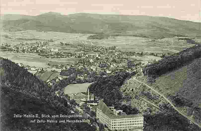 Zella-Mehlis. Blick vom Reisgenstein, 1934