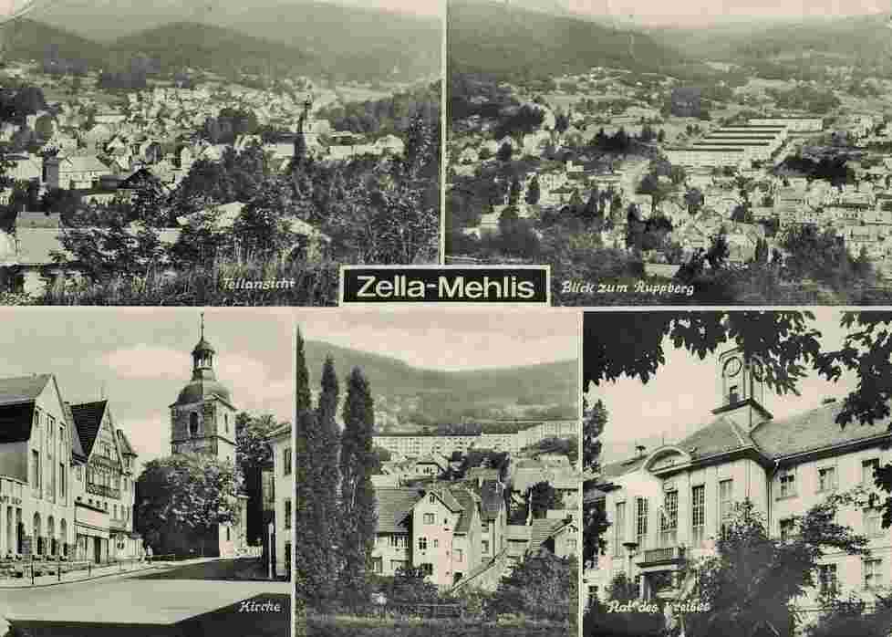 Zella-Mehlis. Panorama der Stadt