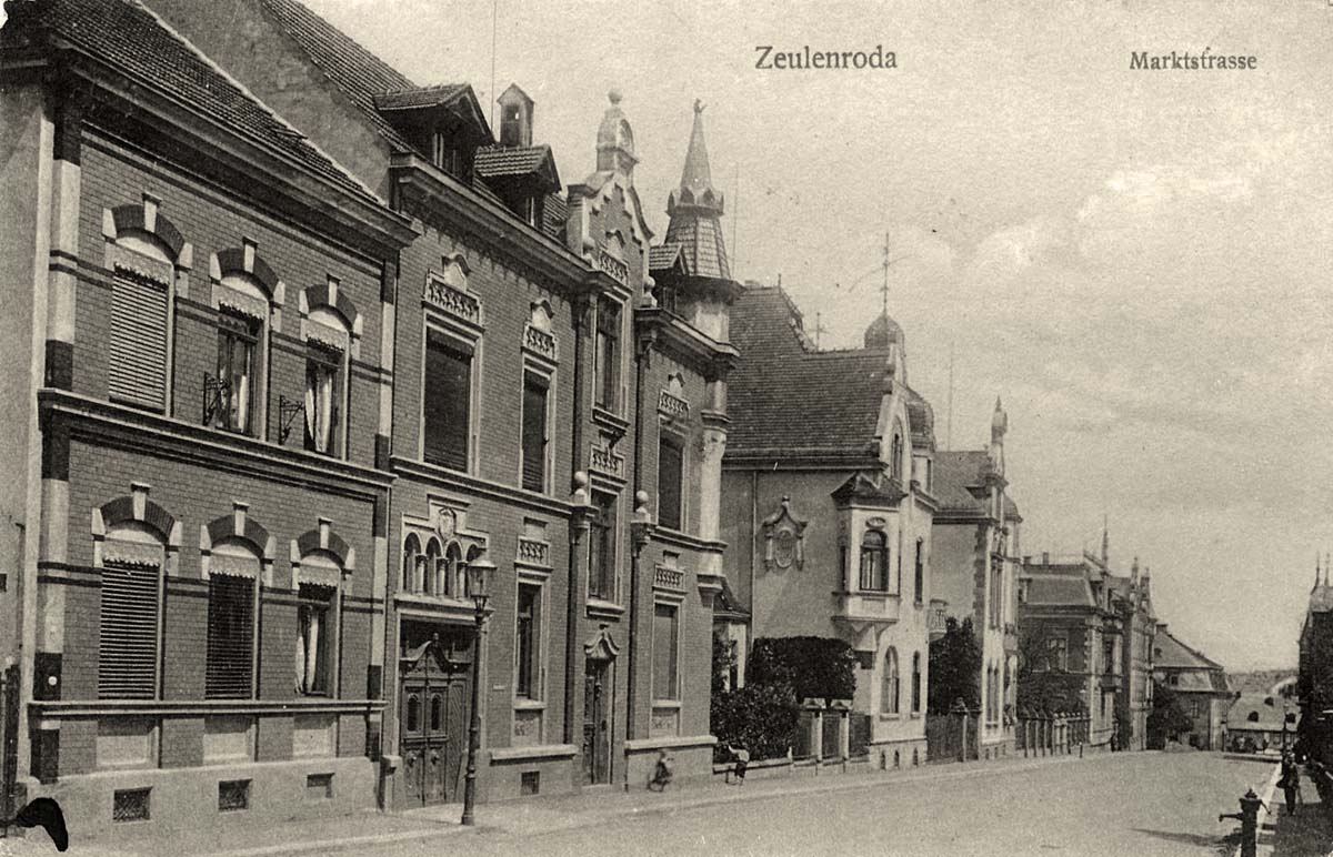Zeulenroda-Triebes. Marktstraße, 1910