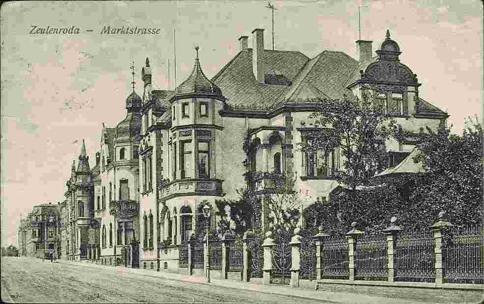 Zeulenroda-Triebes. Marktstraße, 1924