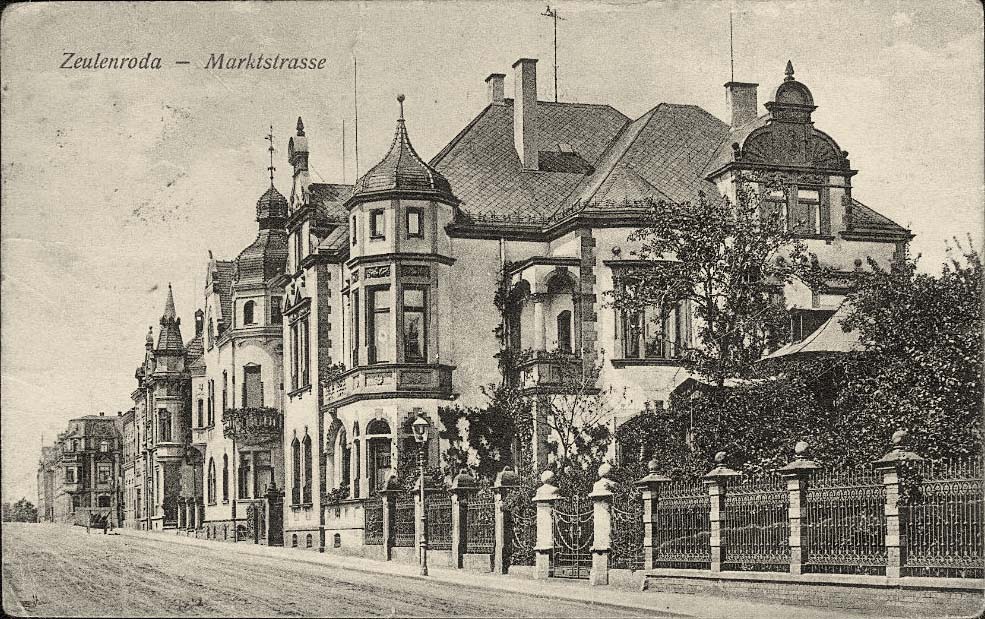 Zeulenroda-Triebes. Marktstraße, 1924